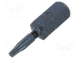 Screwdriver bit; Torx®; TX07; Overall len: 25mm; Torsion