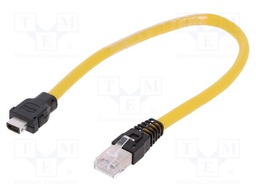 Cable: patch cord; RJ45 plug,ix Industrial plug; Cat: 6a; 0.3m