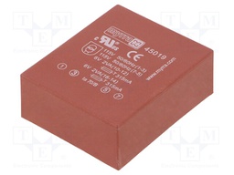 Transformer: encapsulated; 4VA; 115/230VAC; 6V; 6V; 333mA; 333mA