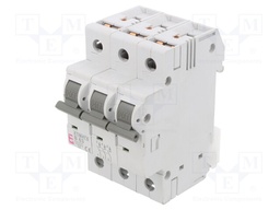 Circuit breaker; 230/400VAC; Poles: 3; DIN; Charact: B; 6kA; IP20