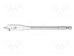 Drill bit; for wood; Ø: 14mm; L: 152mm; Blade tip shape: shovel