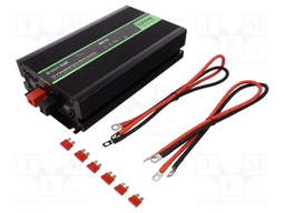 Converter: DC/AC; 2kW; Uout: 230VAC; Out: AC sockets 230V; 85%; 12V