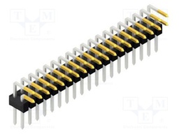Connector: pin strips; pin header; male; PIN: 38; 2.54mm; THT; 2x19