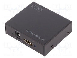 Splitter; HDCP 1.3; Colour: black; Input: HDMI socket; 4096x2160px