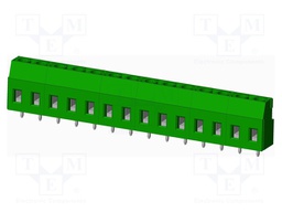 Connector: PCB terminal block; terminal; Plating: tinned; on PCBs