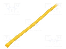 Rope; polypropylene; Ørope: 6mm; L: 100m; with a core; yellow