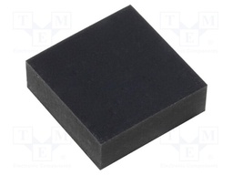 Self-adhesive foot; black; rubber; Y: 10mm; X: 10mm; Z: 3.5mm
