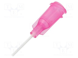 Needle: plastic flexible; 0.5"; Size: 20; straight; 0.6mm