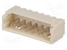Socket; wire-board; male; PicoBlade; 1.25mm; PIN: 7; THT; 1A; tinned