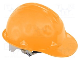 Protective helmet; orange; HDPE; -10÷50°C; Size: 55-66