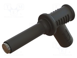 Adapter; 2A; black; Tip diameter: 6mm; Socket size: 4mm