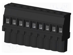Connector: pluggable terminal block; plug; female; angled 90°