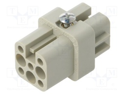 Connector: HDC; female; PIN: 8(7+1); 7+PE; size 21.21; w/o contacts