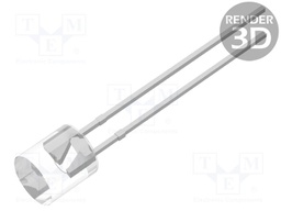 Phototransistor; 5mm; λp max: 520nm; Lens: transparent; Front: flat