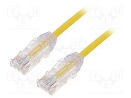 Patch cord; TX6-28™,U/UTP; 6; stranded; Cu; LSZH; yellow; Len: 2m
