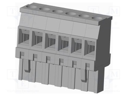 Connector: pluggable terminal block; plug; female; angled 90°