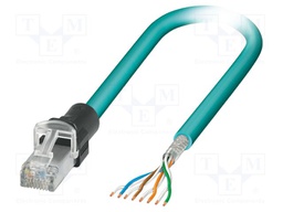 Patch cord; S/FTP; Cat 6a; cables,RJ45 plug; stranded; Cu; 4m; PUR