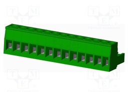 Connector: pluggable terminal block; plug; female; straight; 12A
