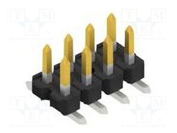 Connector: pin strips; pin header; male; PIN: 8; 2.54mm; SMT; 2x4