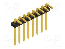 Connector: pin strips; pin header; male; PIN: 8; 2mm; THT; 1x8; 100V