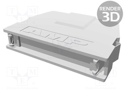 Plug housing; PIN: 50; shielded; Locking: latch; Mat: steel