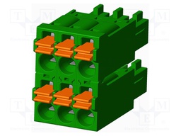 Connector: pluggable terminal block; plug; female; straight; 5.5A