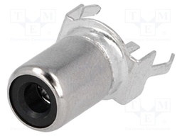 Socket; RCA; female; straight; THT; Marker: black