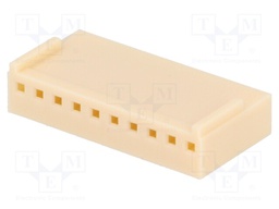 Plug; wire-board; female; NS25; 2.54mm; PIN: 10; w/o contacts; 250V