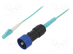 Connector: fiber optic; patchcord; PIN: 1; bayonet; Buccaneer 4000