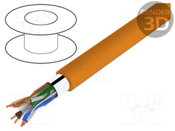 Wire; BiTLAN F/UTP; 6; data transmission; solid; Cu; 4x2x23AWG