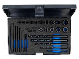 Kit: screw extractor; for damaged screws; 25pcs.