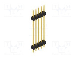 Connector: pin strips; pin header; male; PIN: 5; 2.54mm; THT; 1x5