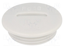 Stopper; PG16; IP54; Mat: polyamide; grey; Man.series: V-N-FS