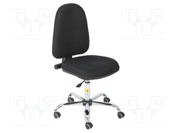 Chair; ESD; Seat dim: 460x430mm; Back dim: 440x510mm; 480÷610mm