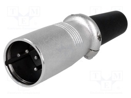 Plug; XLR; male; PIN: 4; straight; for cable