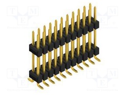 Connector: pin strips; pin header; male; PIN: 22; 2.54mm; SMT; 2x11