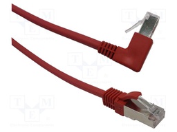Patch cord; F/UTP; Cat: 6; RJ45 plug,RJ45 up angled plug; Cu; 1.5m