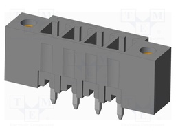 Connector: pluggable terminal block; socket; male; on PCBs