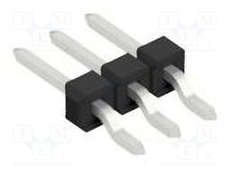 Connector: pin strips; pin header; male; PIN: 3; 2.54mm; SMT; 1x3