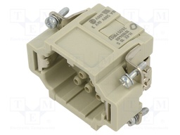 Connector: rectangular; male; EPIC H-EE; PIN: 10; 10+PE; size H-B 6