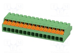PCB connector, nominal cross section: 2.5 mm2, color: green,