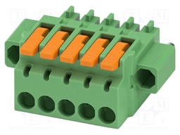 PCB connector, nominal cross section: 1.5 mm2, color: green,