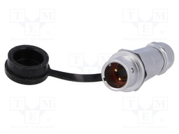 Plug; male; SF12; PIN: 2; IP67; 4÷6.5mm; 13A; soldering; for cable