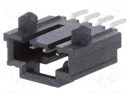 Socket; wire-board; male; SL; 2.54mm; PIN: 4; SMT; tinned; horizontal