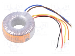 Transformer: toroidal; 30VA; 230VAC; 12V; 12V; 1.25A; 1.25A; 0.44kg