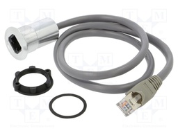 Adapter cable; 0.6m; for panel mounting,rear side nut
