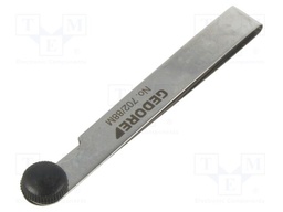 Metric feeler gauge; Range: 0,03÷0,1mm; L: 100mm; 8pcs.