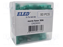 Fuse: fuse; 30A; 32VDC; automotive; 19.2mm