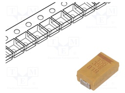 Capacitor: tantalum; low ESR; 15uF; 35VDC; Case: D; 2917; ESR: 300mΩ