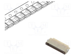 Connector: FFC (FPC); horizontal; PIN: 24; ZIF,bottom contacts